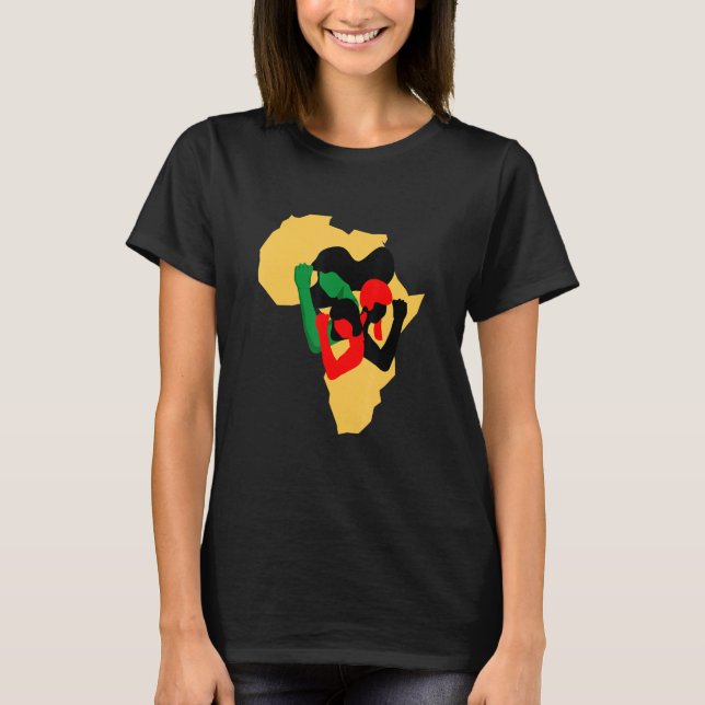 Camiseta African Human Rights and Women Struggle (Anverso)