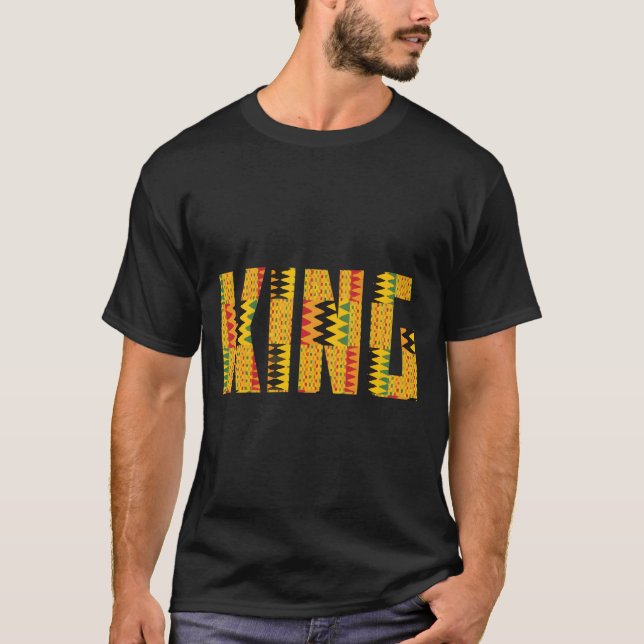 Camiseta African King For Kente (Anverso)