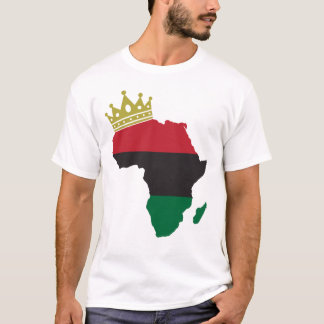 Camiseta African King Queen African Flag