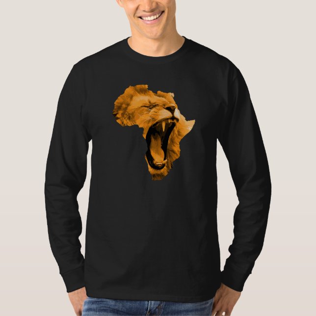Camiseta African Lion Safari Culture Africa Map 1 (Anverso)