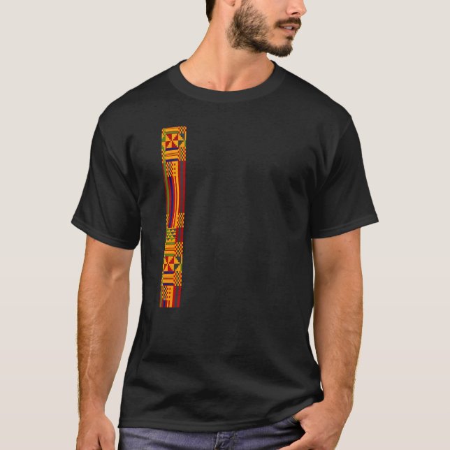Camiseta African Print Dashiki Tradicional African Kente Cl (Anverso)