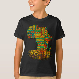 Camiseta African Roots Africa Map Melanin Junet1