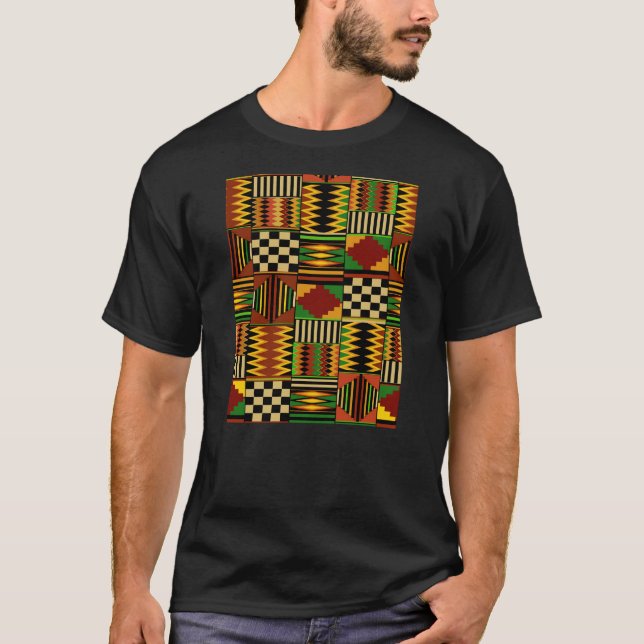 Camiseta African Royal Kente Cloth Design (Anverso)