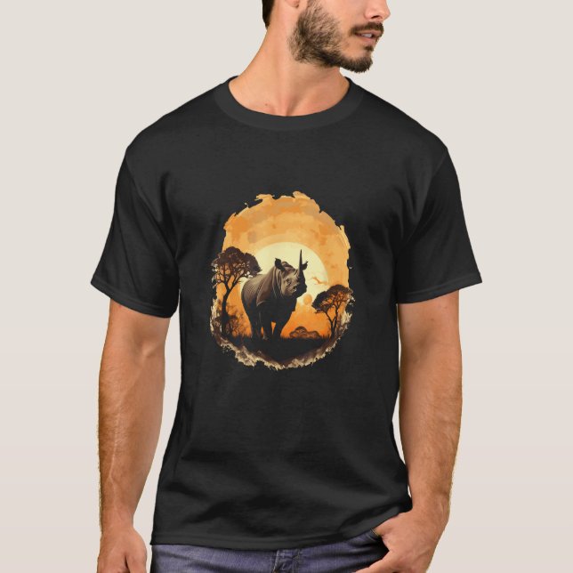 Camiseta African Titan Save the Black Rhino (Anverso)