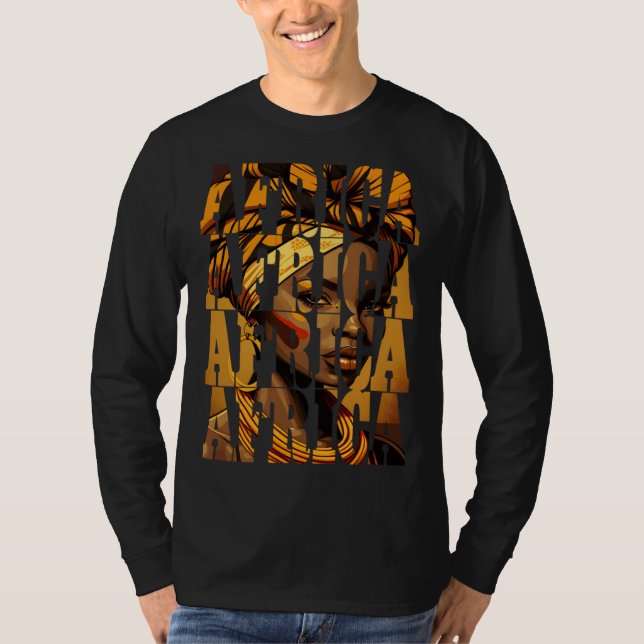 Camiseta African woman Black History Month Africa  1 (Anverso)