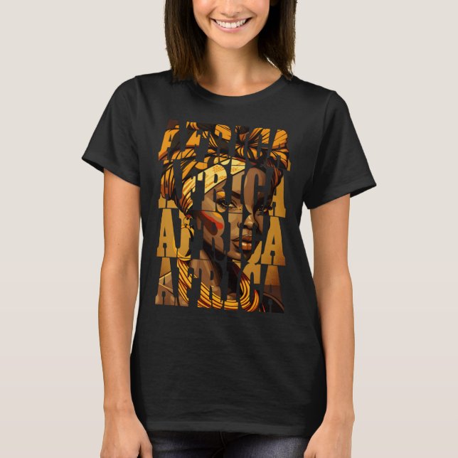 Camiseta African woman Black History Month Africa  1 (Anverso)