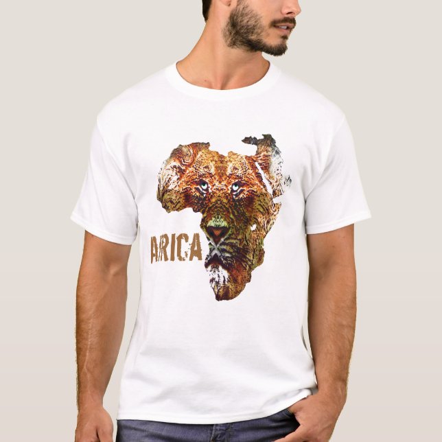 Camiseta africana del león (Anverso)