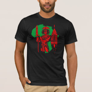CAMISETA AFRICANA DEL RGB DEL GUERRERO