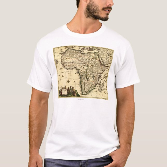 Camiseta AfricaPanoramic MapAfrica (Anverso)