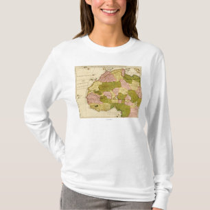 Camiseta AfricaPanoramic occidental MapWestern África 3