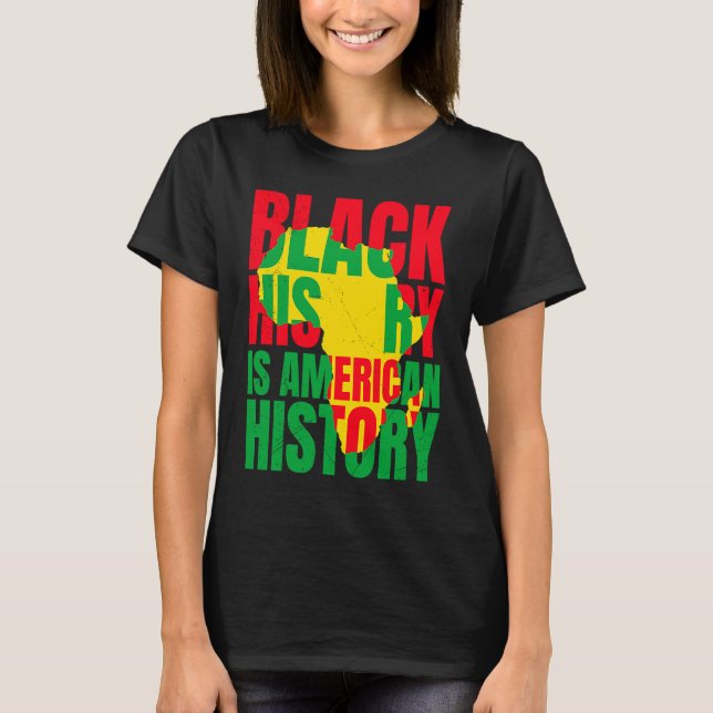 Camiseta Afrika Black History American History USA African (Anverso)
