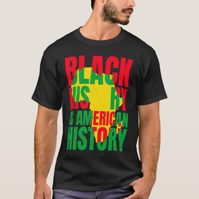 Camiseta Afrika Black History American History USA African (Anverso)