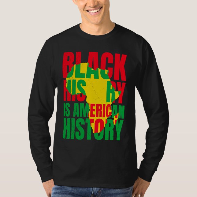 Camiseta Afrika Black History American History USA African (Anverso)