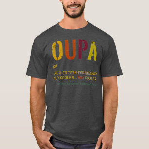 Camiseta Afrikaans Grandpa Oupa Funny Definition Guay Retro