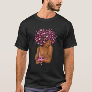 Camiseta Afro-Africana: Cáncer de seno rosa