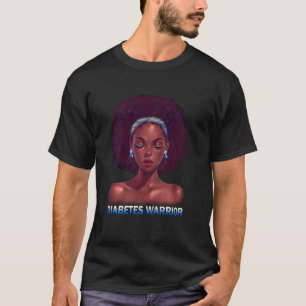 Camiseta Afro-Afroamericana Mujer Negra T1d Guerra de diabe
