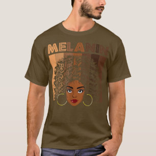 Camiseta Afro Blm Black Women Girls Melanin Tshirts, Africa