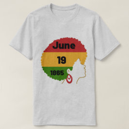 Camiseta Afro-camiseta de mujeres del 19 de junio