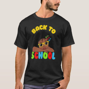 Camiseta Afro-Chica afro-americana da vuelta al Chica negro