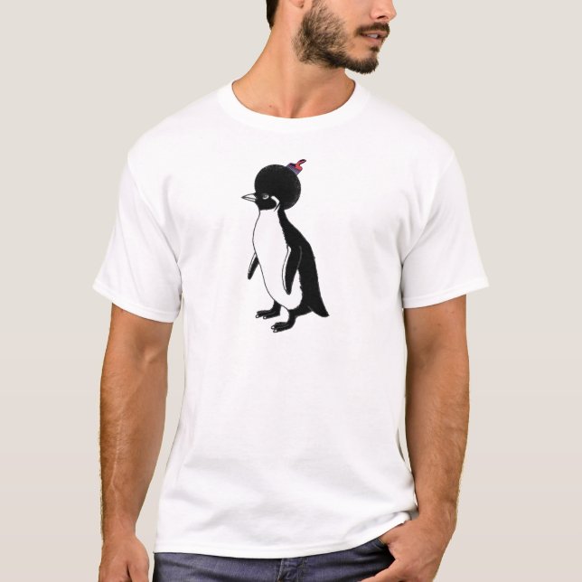 Camiseta Afro del pingüino (Anverso)
