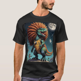 Camiseta Afro Dino Cosmic Warrior Suit Tee