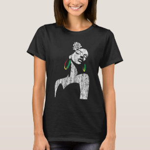 Camiseta Afro diva Chica negro Magic Africa Natural Melanin