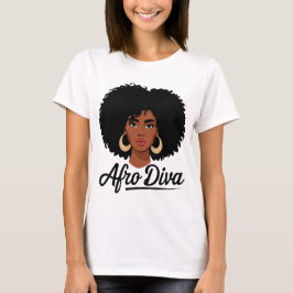 Camiseta Afro Diva Para Damas
