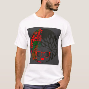 Camiseta Afro Diva Rojo Verde Pizarra Negro