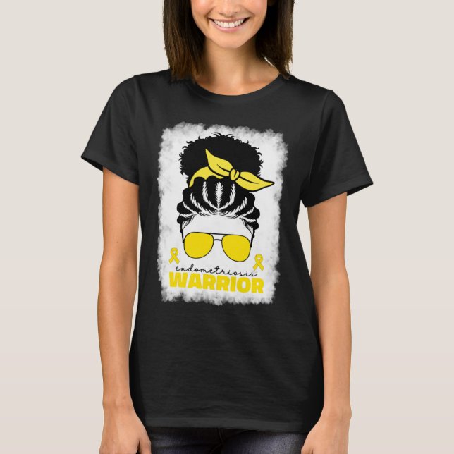 Camiseta Afro Endometriosis Warrior For Black Women Endomet (Anverso)