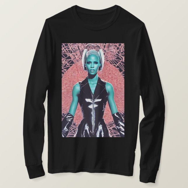 Camiseta Afro Futuro (Anverso del diseño)