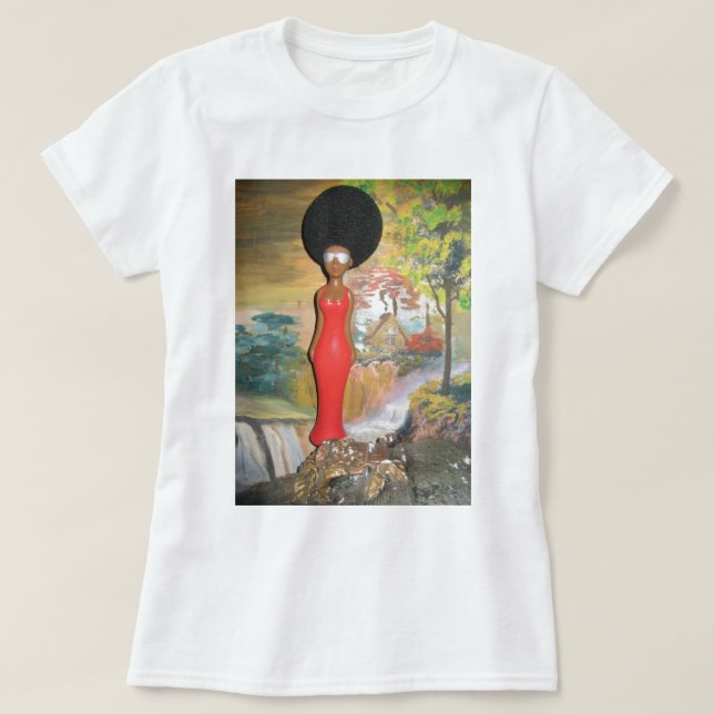 Camiseta Afro Glam: Una belleza eterna (Diseño del anverso)