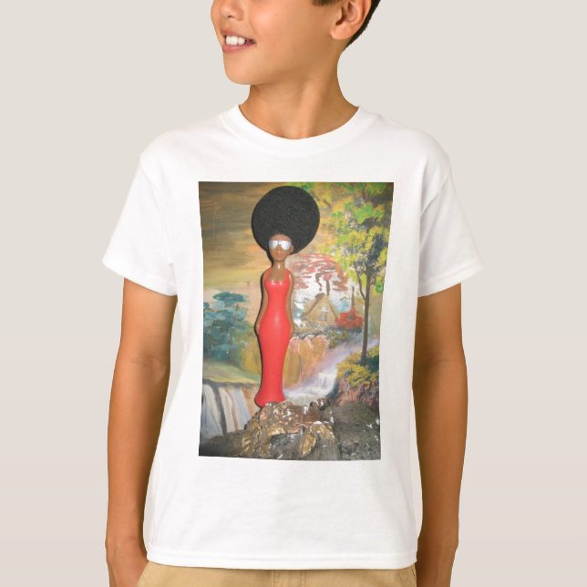 Camiseta Afro Glam: Una belleza eterna (Anverso)