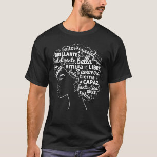 Camiseta Afro Latina Orgullo Afro Latino Mes de Historia Ne
