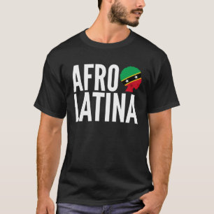 Camiseta Afro Latina Reina Creole Saint Kitts y Nevis Afro