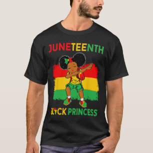 Camiseta Afro Melanin Chica de Dabbing Princesa Negra Junet