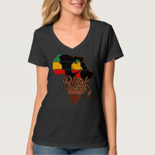 Camiseta Afro melanina Educadora negra en la historia