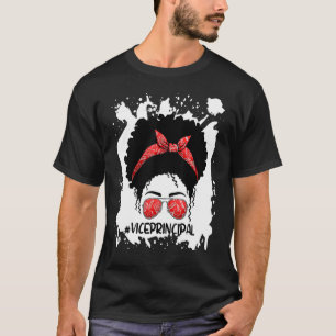 Camiseta Afro Messy Bun Vice Director Primer Día De La Escu