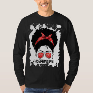 Camiseta Afro Messy Bun Vice Director Primer Día De La Escu