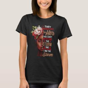 Camiseta Afro mujer africana en el mes de la historia negra