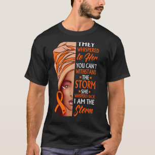 Camiseta Afro mujer africana soy la tormenta conciencia de 