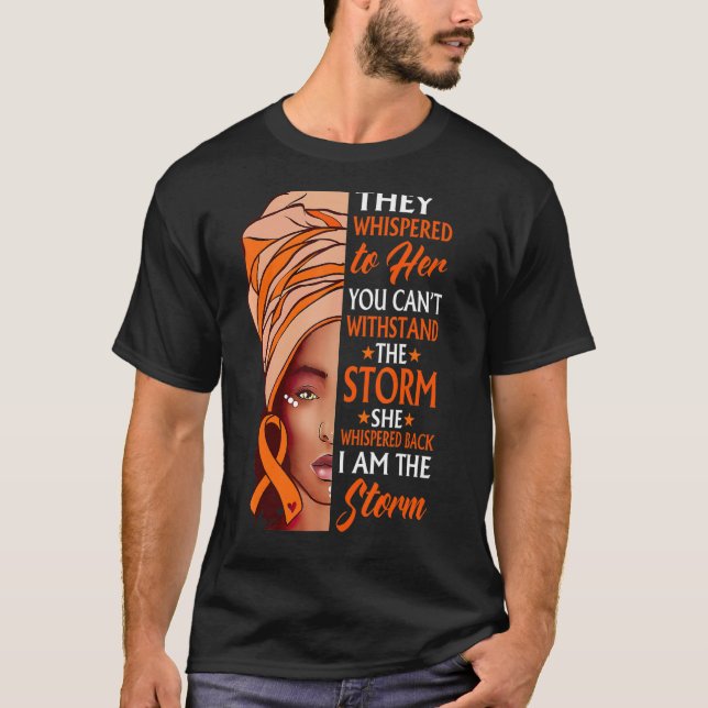 Camiseta Afro mujer africana soy la tormenta conciencia de  (Anverso)