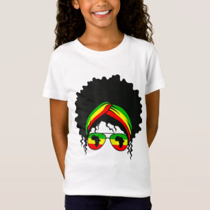 Camiseta Afro negro inteligente ama a melanina norteamerica