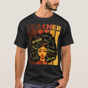 Camiseta Afro, profesora de Black Smart, ama a una mujer af