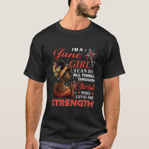 Camiseta Afro PUEDO TODO mediante Cristo