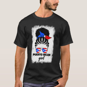 Camiseta Afro-Puerto Ric Chica afro-americano