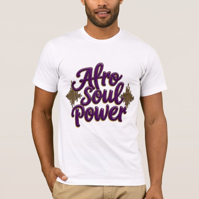 Camiseta Afro Soul Power T-Shirt (Anverso)
