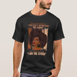 Camiseta Afro: Soy la tormenta, historia negra