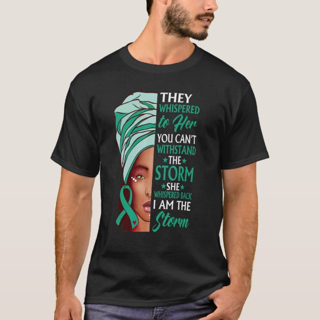 Camiseta Afro: Soy la tormenta que se agota (Anverso)