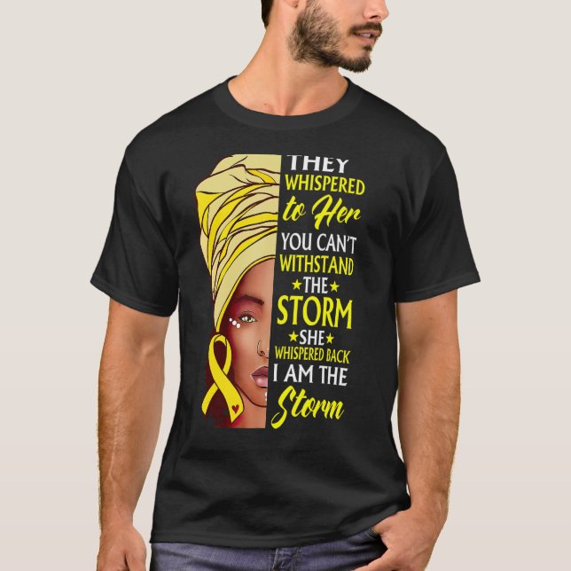 Camiseta Afro: Soy la tormenta Spina Bifida Awa (Anverso)