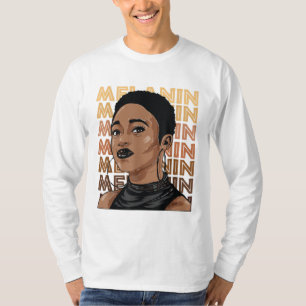 Camiseta Afro, un Chica fuerte negro, ama a Melanin, afroam